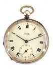 ANTIQUE ENGLISH KAYS TRIUMPH STERLING SILVER KEY WOUND POCKET WATCH