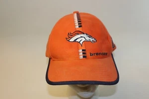De colección Denver Broncos Naranja Azul Sombrero Gorra Correa Trasera Logo Atlético ProLine NFL - Imagen 1 de 7