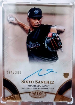 Sixto Sanchez Auto Rookie Tier 1 #224/300 marlins - Image 1 of 2