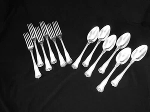 Christofle forchette cucchiaio zuppa cucchiai placcato argento posate antiche francesi - Foto 1 di 6