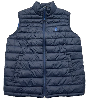 IZOD Mens Quilted Puffer Vest - Navy Blue - SIZE: Small Bubble Vest - Image 1 of 4