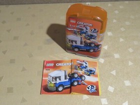 LEGO &reg; 4838 creator various Construction Vehicles 3 in 1, Good Condition, Complete, Original Packaging & Ba