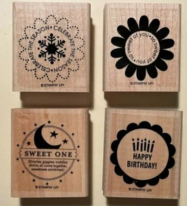 Stampin Up Rubber Stamps So Many Scallops - Set of 4 - All Occasion - Picture 1 of 2