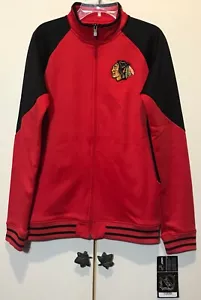 Giacca bambina Chicago Blackhawks nuova taglia large (14) full zip rossa logo ricamato - Foto 1 di 7