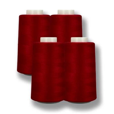 4 Pack of 5,000 Yard per Spools Sewing Thread 100% Polyester All Purpose - Image 1 of 4