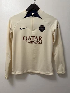 2023/24 Paris Saint-Germain PSG Beige 1/4 Zip Drill Long Sleeve Damen L Nike - Bild 1 von 14