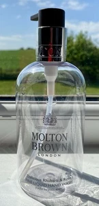 Molton Brown Hand Wash Empty Bottle Rhubarb & Rose 300ml EMPTY FOR REFILL - Picture 1 of 5