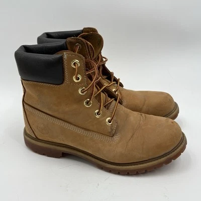 TIMBERLAND 6" Botas Impermeables Trigo Nubuck 10361 MUJER 9M Cuero Trabajo Senderismo Foto 1 de 4