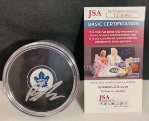 BOBBY MCMANN AUTOGRAPH SIGNED TORONTO MAPLE LEAFS PUCK + CASE + JSA COA - Picture 1 of 3