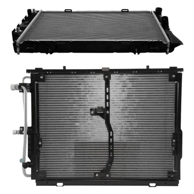 Kit de radiador y condensador de refrigeración de alcance para Mercedes-Benz S320 96-99 BNDL-460634 Foto 1 de 2