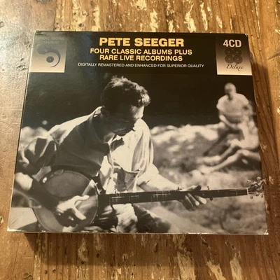 Pete Seeger: Four Classic Albums + Rare Live Recordings 4-CD 1957-1960 Foto 1 de 4