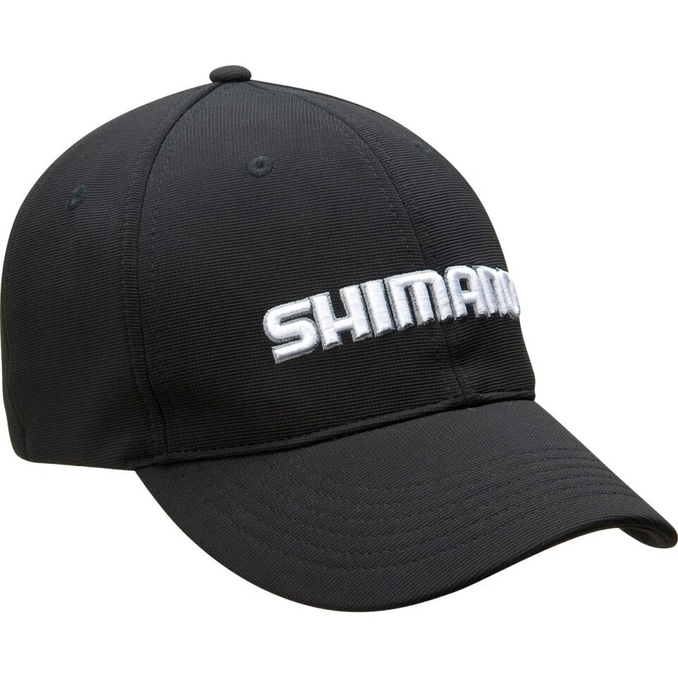 Shimano Platinum Fishing Cap - Embroidered Black/white