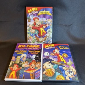 Alvin & The Chipmunks DVDs Adventure, Trick or Treason, Frankenstein & Wolfman - Imagen 1 de 1