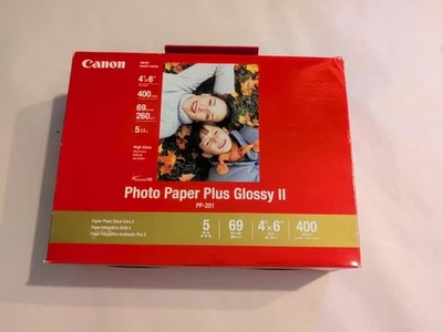 Фотобумага Canon Inkjet Plus глянцевая II PP-201 4 дюйма x 6 дюймов 400 листов - Изображение 1 из 4