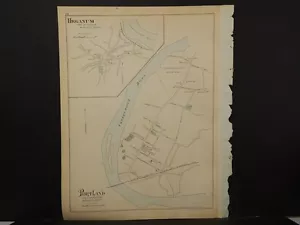 Conneticut, Middlesex County Karte Middletown Clinton Dbl Side Dbl pg 1893 L5#46 - Bild 1 von 3