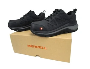 Zapato de puntera de seguridad de fibra de carbono Merrell Fullbench Speed, calzado de trabajo protector - Imagen 1 de 6