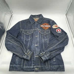 CHAQUETA VAQUERA LEVI'S DENIM HARLEY DAVIDSON B&S, MONTANA, PARK PARCHES TALLA L - Imagen 1 de 19