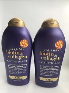 2 Pack OGX Organix Biotin & Collagen Thick and Full Conditioner-13oz. Each - Picture 1 of 3