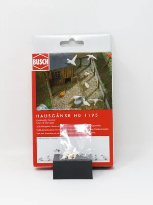 Busch HO 1195 Geese Birds Wild Animal Figures HO Scale Model Train Scenery - Image 1 of 3
