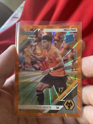 2019-20 Donruss Soccer Morgan Gibbs-White Orange Lazer Press Proof RC #196 - Image 1 of 4