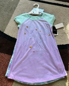 CUDDL DUDS Lot Of 2 Unicorn/ Tye Dye Nightgowns  Size 4/5 NWT - Picture 1 of 13