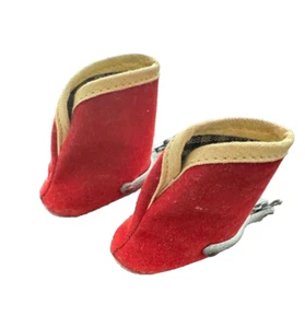 1950s Dear Little Red Cowgirl Doll Boots 2 ins - Picture 1 of 4