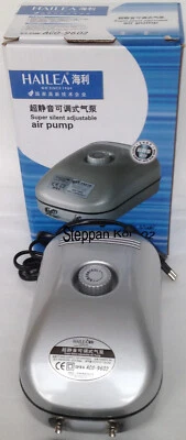 ACO 9602 Sauerstoffpumpe regelbar 2 x Ausgang Teichbelüfter Koi Filter - Bild 1 von 2