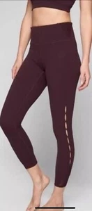 Athleta High Rise Peekaboo 7/8 Tight Maroon Women’s S Small EUC - Picture 1 of 8
