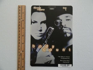 CONTEO DE CUERPOS - ALYSSA MILANO - TARJETA DE RESPALDO DE VIDEO DE GRAN ÉXITO 5,5"X8" SIN PELÍCULA - Imagen 1 de 3