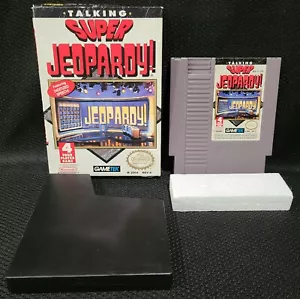 Super Jeopardy gioco autentico con scatola originale per Nintendo NES - GameTek - Foto 1 di 12