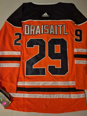 NWT adult customized jersey oilers #29 leon draisaitl size 46-60 regular fit new - Image 1 of 3