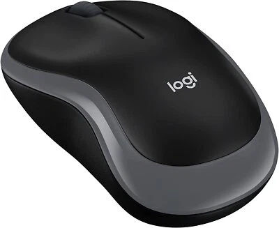 Logitech M185 Wireless Mouse USB for PC Windows, Mac and Linux, Grey - Image 1 of 4