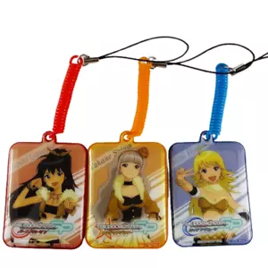Juego de 3 limpiadores de correas novedosos The Idolmaster Hibiki Takane Miki Famituu PSP - Imagen 1 de 4