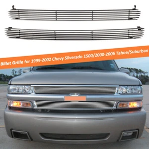 For 1999-2002 Chevy Silverado 1500/2000-2006 Tahoe/Suburban Chrome Billet Grille - Picture 1 of 7