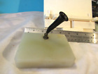Vintage Fountain Pen Holder Base Marble whitish VG 4x3" heavy 1.3 lbs