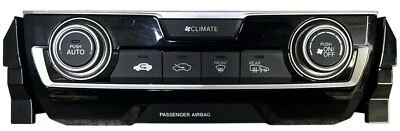Honda Civic A/C Heater Control AC Automatic 2016 2017 2018 2019 2020 2021 OEM - Image 1 of 3
