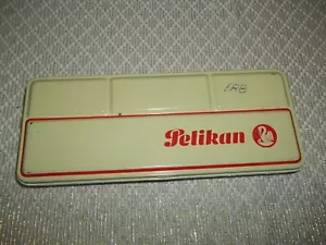 Vintage PELIKAN 66 E/24 Gunther Wagner Watercolor 2 Tier Paint Set Tin Box - Picture 1 of 6
