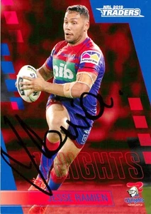 Signed 2019 NEWCASTLE KNIGHTS NRL Card JESSE RAMIEN Special Edition - Bild 1 von 2