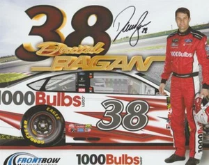 2018 David Ragan signed 1000 Bulbs Ford Fusion NASCAR MENCS postcard - Picture 1 of 1