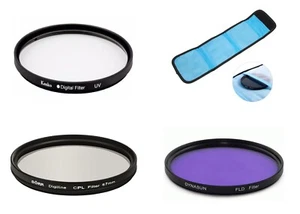 46mm Thread Camera Lens Bundle UV CPL FLD Filter Storage Bag For Olympus Lens - Bild 1 von 6