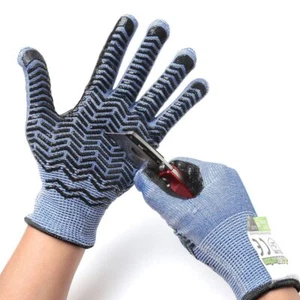 Guantes resistentes a cortes de jardín 247 con protección de alambre de tela de acero inoxidable con empuñaduras  - Imagen 1 de 6