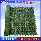 Artificial Privacy Fence Screen Faux Ivy Leaf Hedges Dark Green Dill Leaves