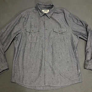 Urban Pipeline Button Up Shirt Mens XXL 2XL Blue Long Sleeve Collar - Picture 1 of 6