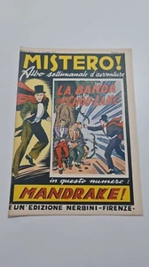 MISTERO! E' UNA NUOVA EDIZIONE NERBINI N 17 1948 ALBO SETTIMANALE D'AVVENTURE - Foto 1 di 2
