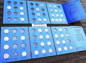 45 cuartos de plata Washington 90 % 1934-1959 juego Whitman incompleto $6,20 por - Imagen 1 de 8