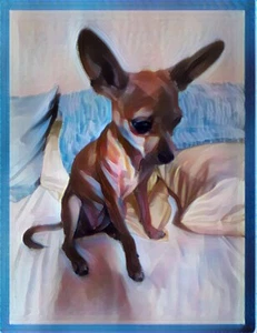 Chihuahua “Sky” canvas prints home decor wall art 8”x10” - Picture 1 of 1