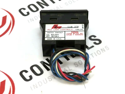 Red Lion CUB3TR03 Time Totalizer Remote Reset 0.01 HR - Image 1 of 3