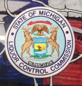 EMBROIDERED MICHIGAN LIQUOR CONTROL PATCH (Made To Order) - Picture 1 of 4