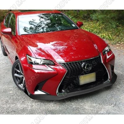 Parachoques delantero estilo V2 negro mate para Lexus serie GS 2016-2019 alerón labio Foto 1 de 4