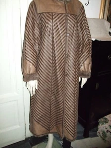 PELZ FUR PELZ LAMM LAMMLEDER MANTEL LANG LAMM 126 CM - Bild 1 von 10